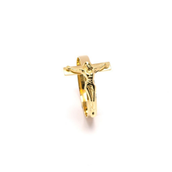 Anel Crucifixo em Ouro 18 Kilates - 21408
